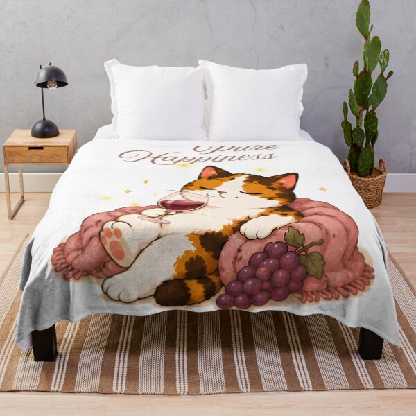 Item preview, Cozy Cute Calico Cat Wine - Pure Happiness designed and sold by Lunexa-Lab.