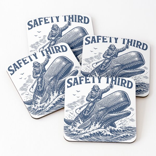 Item preview, Safety Third Funny Sarcastic Nautical Whale Rider Joke  designed and sold by Vectraxos.