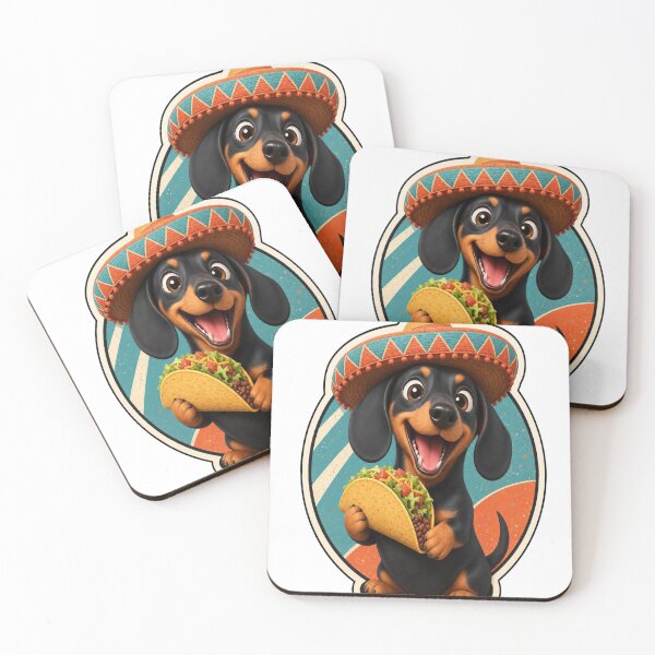 Item preview, Taco Dachshund Sticker designed and sold by mo-carnival.