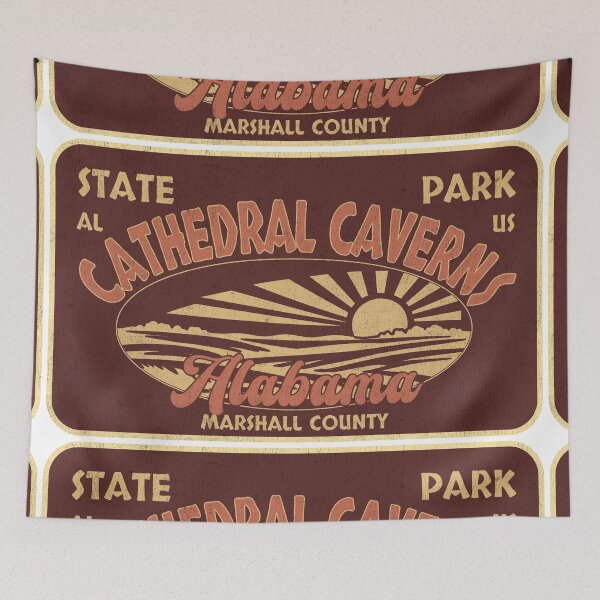 Item preview, Cathedral Caverns State Park, Marshall County, Alabama, badge design designed and sold by Wanderful-roads.