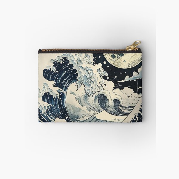 Item preview, Moonlit Great Wave Japanese Art Print | Ukiyo-e Ocean Wall Art designed and sold by RSDigitalPrintDesign.