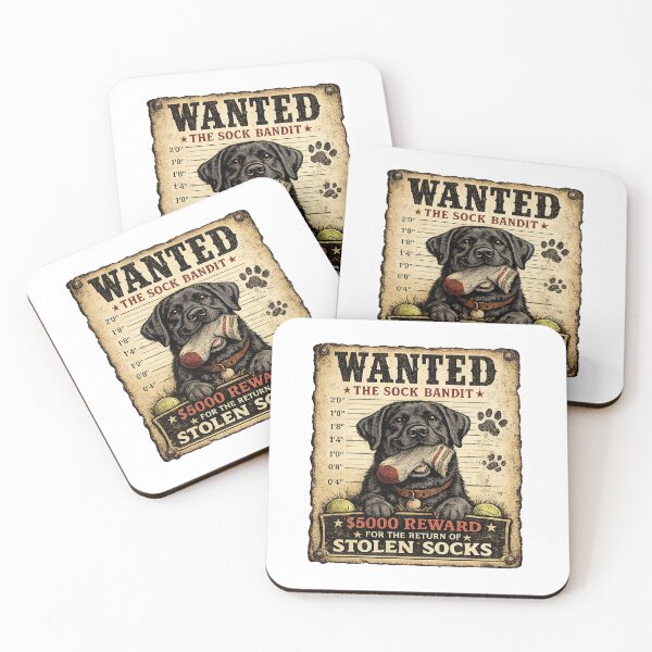 Item preview, Wanted – The Sock Bandit designed and sold by Goodthingstree.