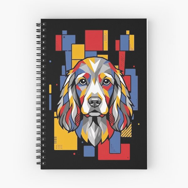 Item preview, Funny Cocker Spaniel Colorful Blocks Geometric Art Mom Dad Kids designed and sold by FurryHavenPH.