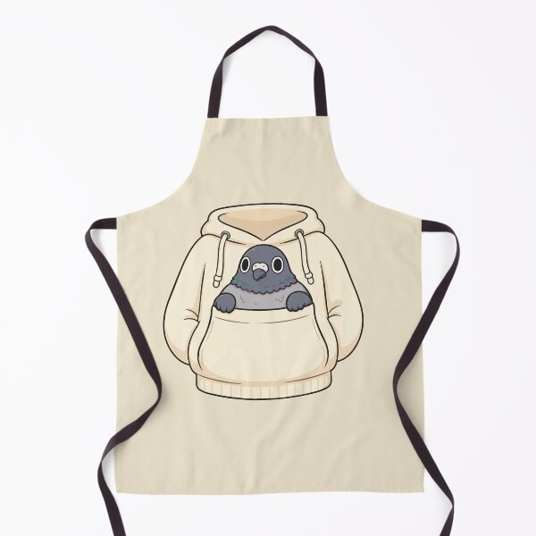 Item preview, Cute Pigeon Hoodie Pocket Sticker Cozy Bird Lover Gift designed and sold by SimplePoDesign.