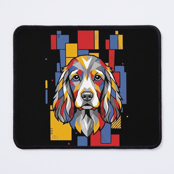 Item preview, Funny Cocker Spaniel Colorful Blocks Geometric Art Mom Dad Kids designed and sold by FurryHavenPH.