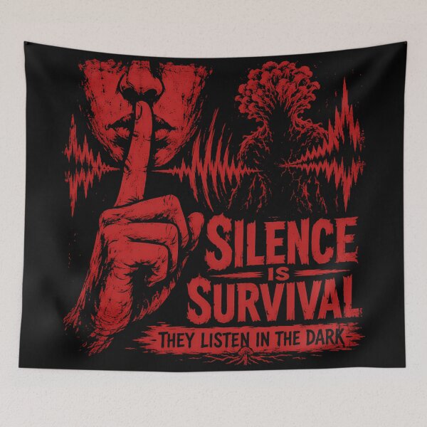 Item preview, Silence is Survival Poster designed and sold by agearb.