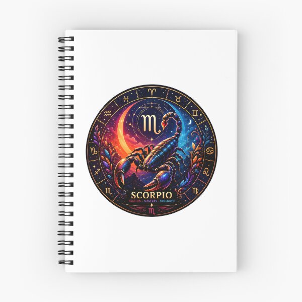 Item preview, Scorpio Passion Mystery Strength Moon Galaxy Zodiac Art designed and sold by Zodiac Celestial Art.