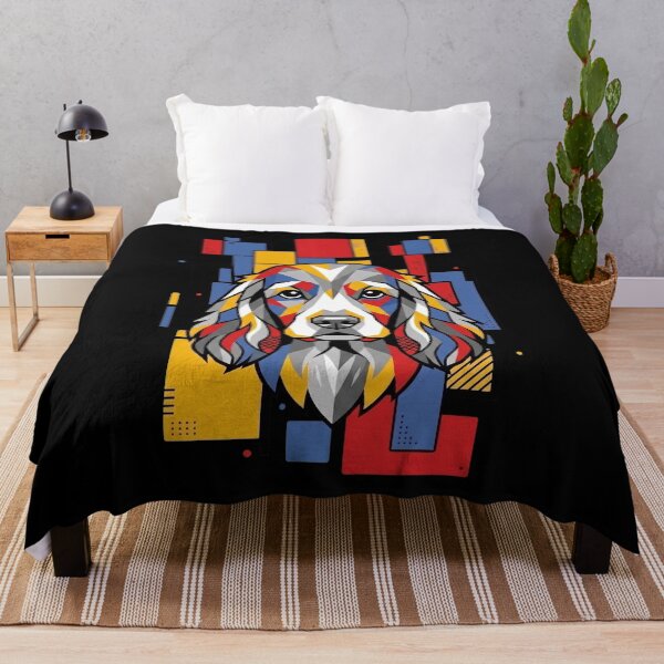Item preview, Funny Cocker Spaniel Colorful Blocks Geometric Art Mom Dad Kids designed and sold by FurryHavenPH.