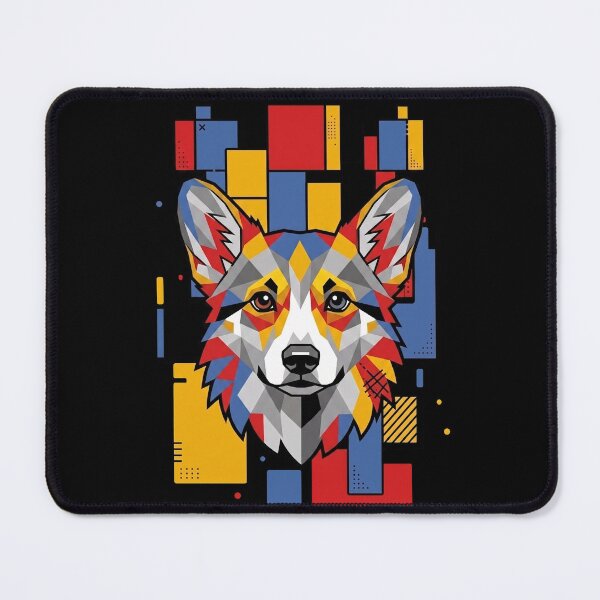 Item preview, Funny Corgi Colorful Blocks Geometric Art Mom Dad Kids designed and sold by FurryHavenPH.