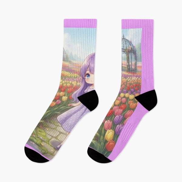 Item preview, Strolling Through A Vibrant Tulip Meadow designed and sold by Azurart2.