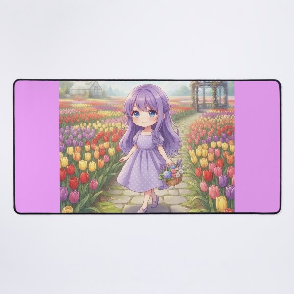 Item preview, Strolling Through A Vibrant Tulip Meadow designed and sold by Azurart2.