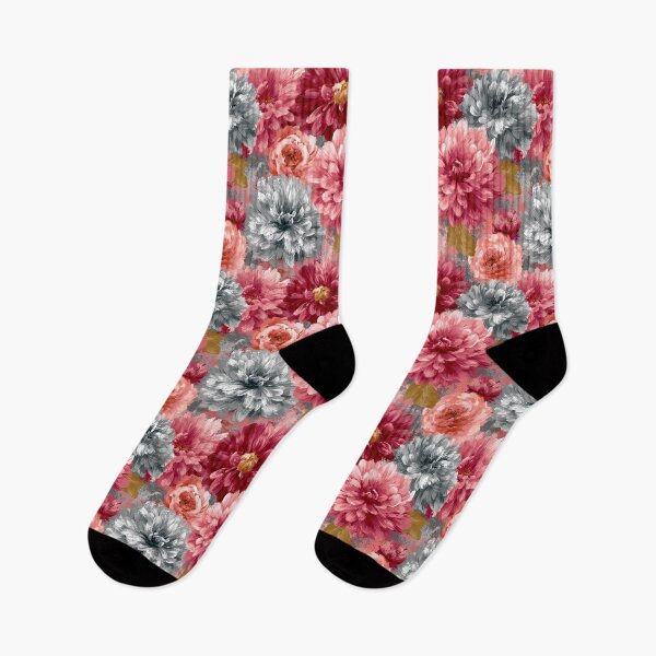 Item preview, Delicate Dahlias Floral  - Flower Bouquet Pattern  - Valentine'S Day Gifts designed and sold by RoyalStarsPatts.