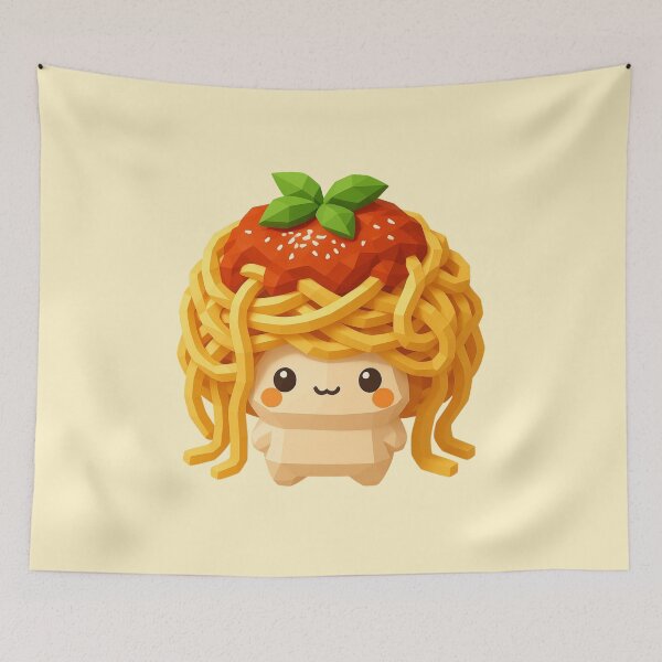 Item preview, Cute Spaghetti Mushroom | Kawaii Pasta Mushroom Character | Funny Food Art designed and sold by Eathusiast.