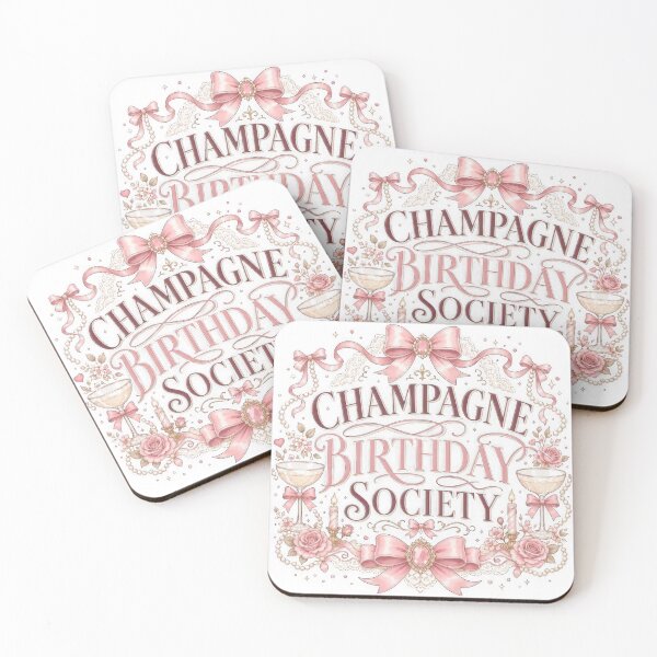Item preview, Champagne Birthday Society Coquette Party Shirt Elegant Feminine Celebration Design designed and sold by Zabolotna_Art.