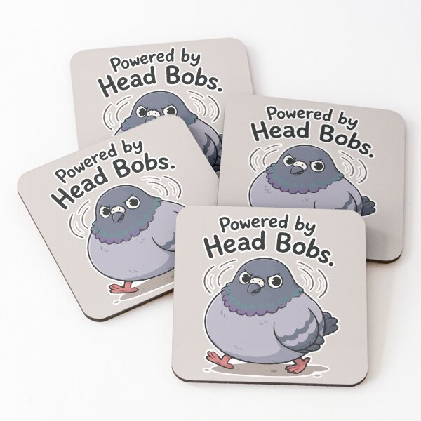 Item preview, Funny Pigeon Head Bob Sticker Powered by Head Bobs Bird Meme Gift designed and sold by SimplePoDesign.