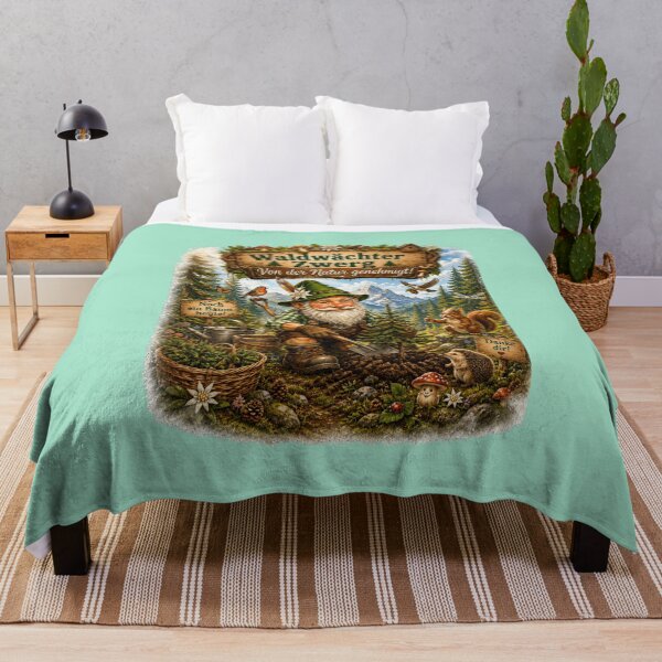 Item preview, Forest Ranger Gnome – Nature Approved Funny Bavarian Forest Design designed and sold by Alpine-Ink.