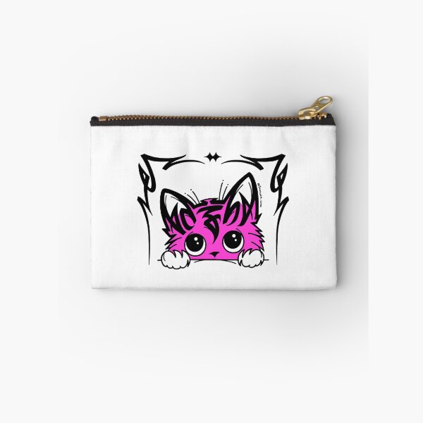 Item preview, Cute Magenta Anime Cat Kawaii Calligraffiti Streetwear Art designed and sold by elmuna.
