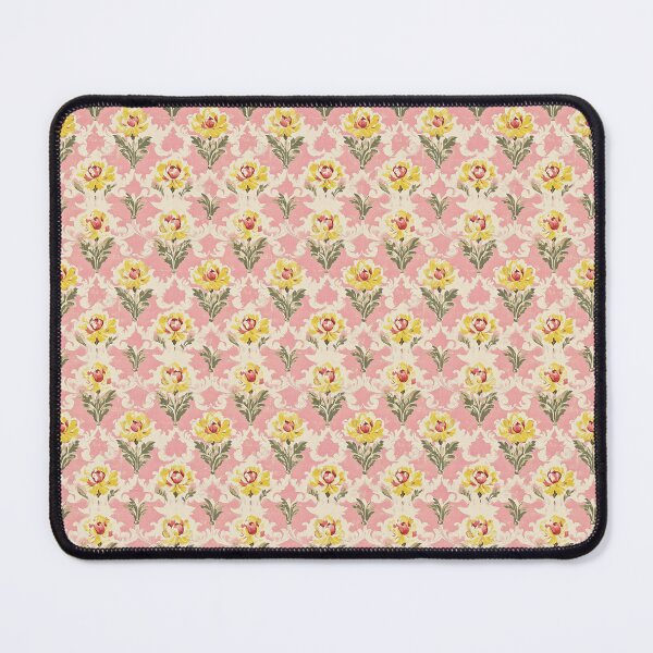 Item preview, Vintage Pink and Yellow Floral Pattern designed and sold by LouieVanille.
