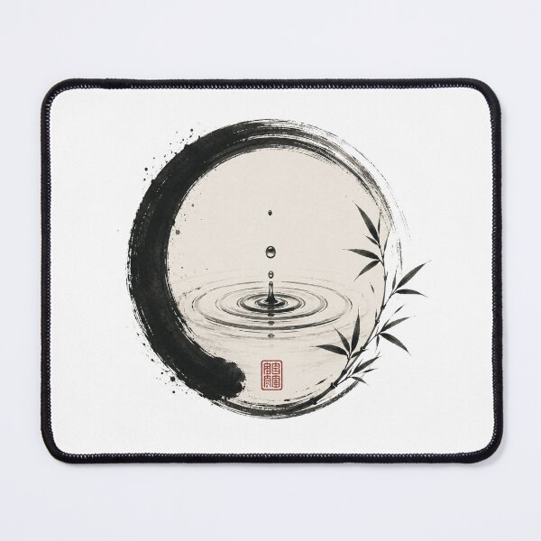 Item preview, Rain Ripple Enso – Japanese Zen Water Circle Design designed and sold by OblivionRise.