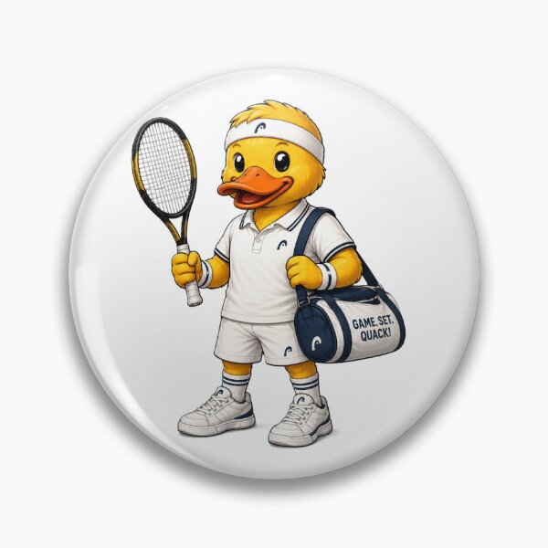 Item preview, Tennis Player Duck designed and sold by Thor-stone.