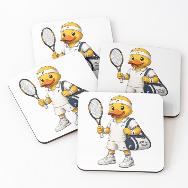Item preview, Tennis Player Duck designed and sold by Thor-stone.