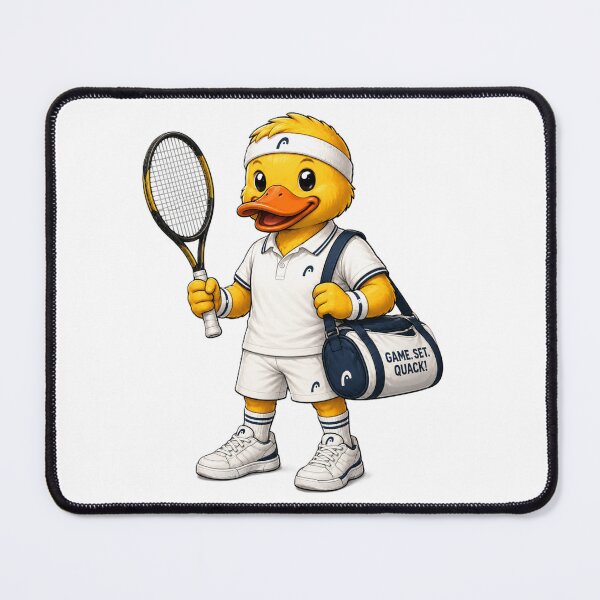 Item preview, Tennis Player Duck designed and sold by Thor-stone.