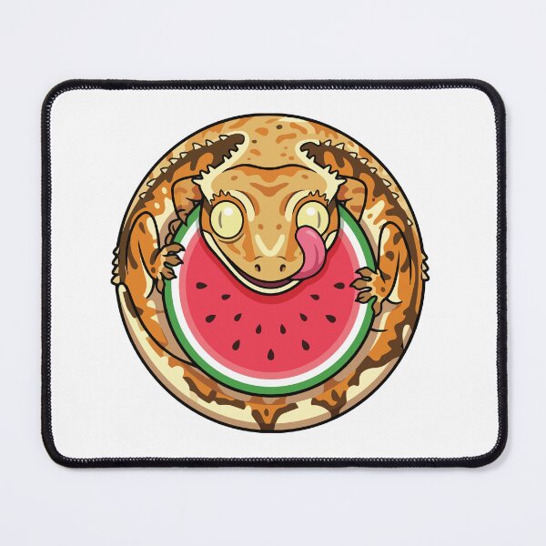 Item preview, Funny Crested Gecko Watermelon Slice Licking Eye designed and sold by Arc2020.