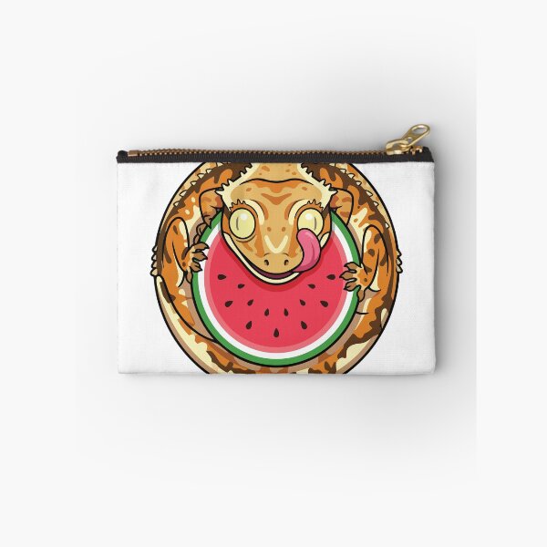 Item preview, Funny Crested Gecko Watermelon Slice Licking Eye designed and sold by Arc2020.