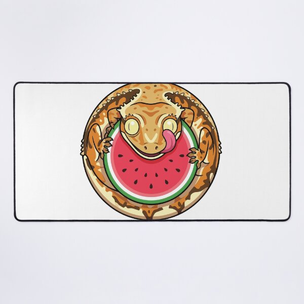 Item preview, Funny Crested Gecko Watermelon Slice Licking Eye designed and sold by Arc2020.