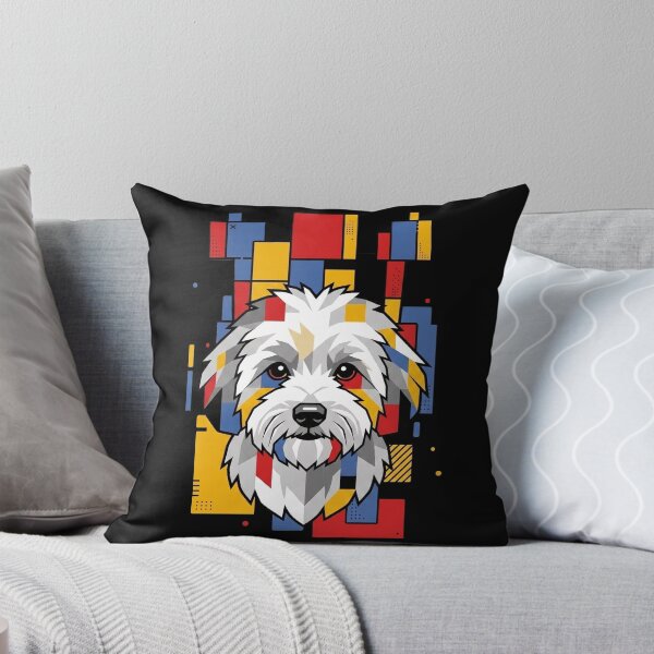 Item preview, Funny Coton de Tulear Colorful Blocks Geometric Art Mom Dad Kids designed and sold by FurryHavenPH.