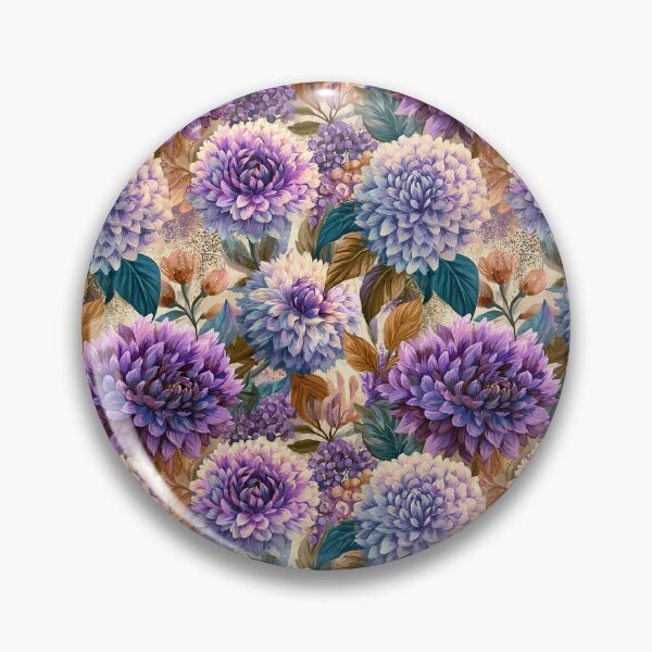 Item preview, Trendy Dahlias Floral  - Flower Garden Pattern  - Valentines Gifts designed and sold by RoyalStarsPatts.