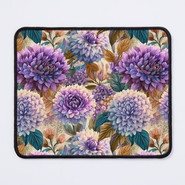 Item preview, Trendy Dahlias Floral  - Flower Garden Pattern  - Valentines Gifts designed and sold by RoyalStarsPatts.