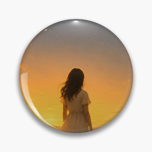 Item preview, Guided by the First Star – Golden Evening Landscape Wall Art designed and sold by bauschberts.