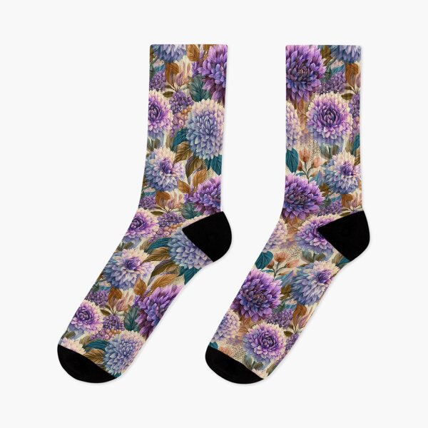 Item preview, Trendy Dahlias Floral  - Flower Garden Pattern  - Valentines Gifts designed and sold by RoyalStarsPatts.