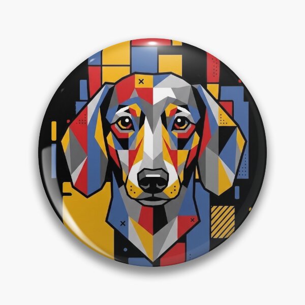 Item preview, Funny Dachshund Colorful Blocks Geometric Art Mom Dad Kids designed and sold by FurryHavenPH.