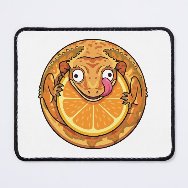 Item preview, Cute Crested Gecko Orange Slice No Thoughts designed and sold by Arc2020.