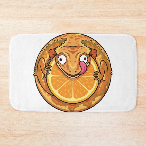Item preview, Cute Crested Gecko Orange Slice No Thoughts designed and sold by Arc2020.