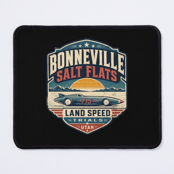 Item preview, Bonneville Salt Flats Utah Vintage Style Land Speed Race Car designed and sold by hobrath.