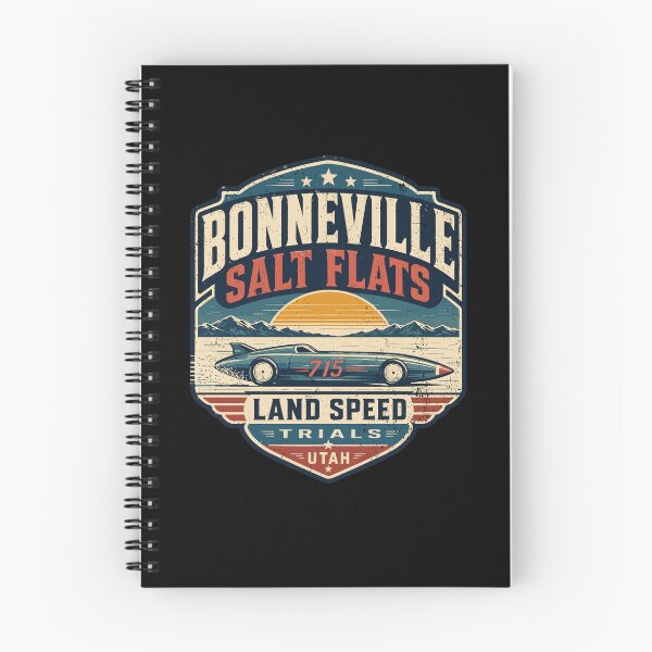Item preview, Bonneville Salt Flats Utah Vintage Style Land Speed Race Car designed and sold by hobrath.
