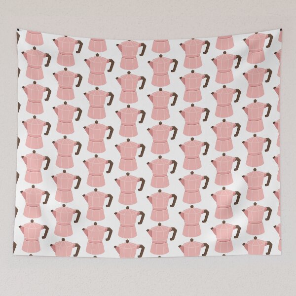 Item preview, Pastel Pink Moka Pot Italian Espresso Maker designed and sold by Anne97s.