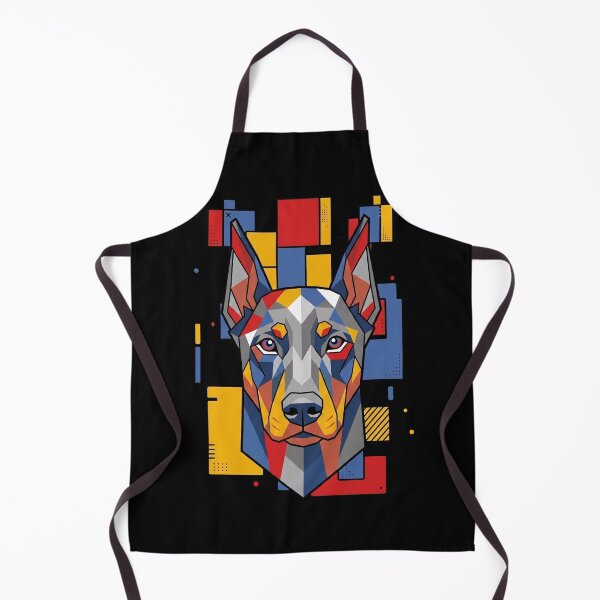 Item preview, Funny Dobermann Colorful Blocks Geometric Art Mom Dad Kids designed and sold by FurryHavenPH.