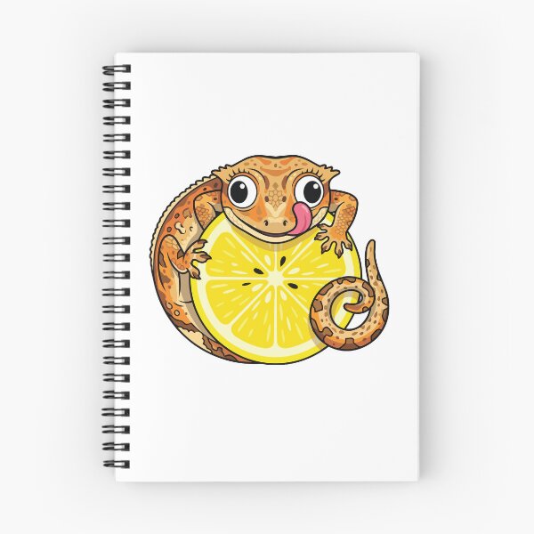 Item preview, Derpy Crested Gecko Lemon Slice Funny Reptile designed and sold by Arc2020.