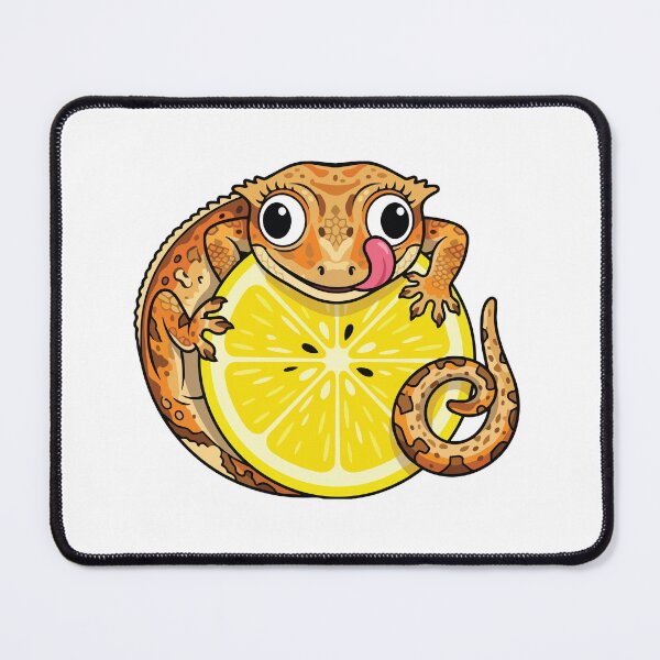 Item preview, Derpy Crested Gecko Lemon Slice Funny Reptile designed and sold by Arc2020.