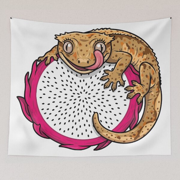 Item preview, Exotic Crested Gecko Dragon Fruit Pink Circle designed and sold by Arc2020.