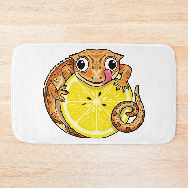 Item preview, Derpy Crested Gecko Lemon Slice Funny Reptile designed and sold by Arc2020.