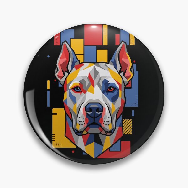 Item preview, Funny Dogo Argentino Colorful Blocks Geometric Art Mom Dad Kids designed and sold by FurryHavenPH.