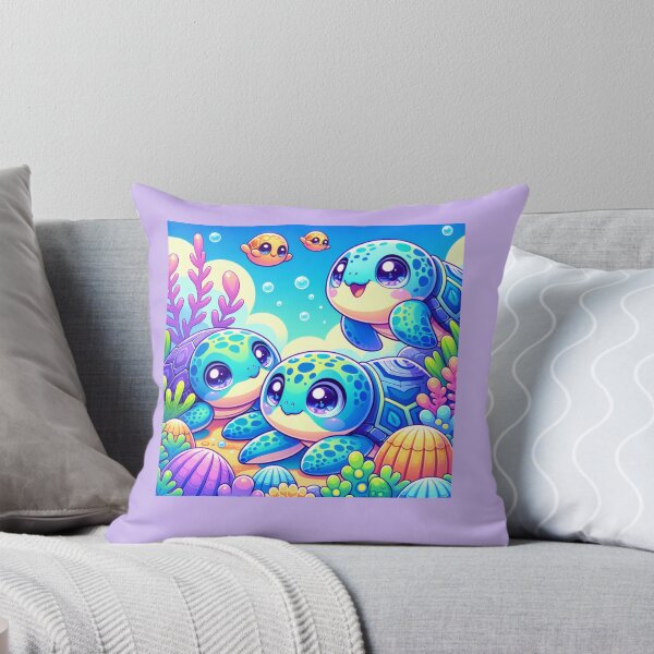 Item preview, A KWAII TURTLES UNDERWATER designed and sold by Catalina Kate.