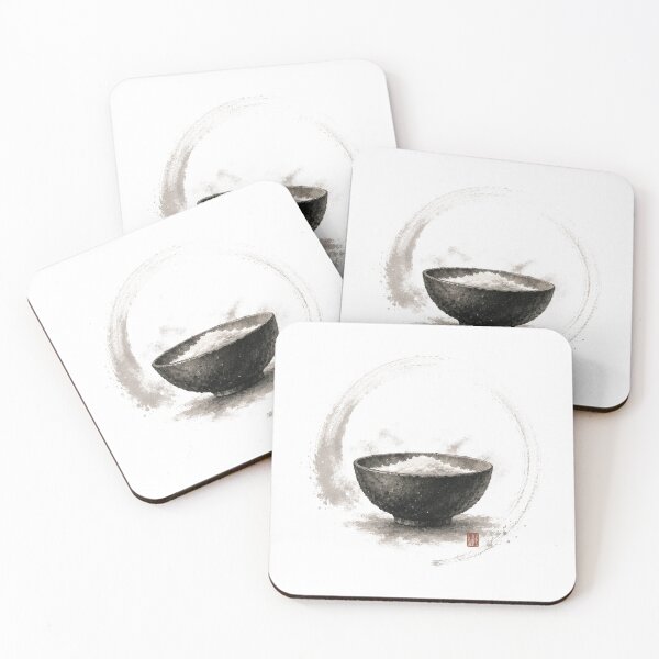 Item preview, Snow Silence Bowl – Japanese Zen Winter Wabi Sabi Design designed and sold by OblivionRise.