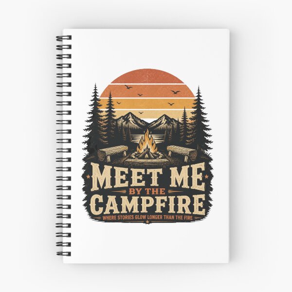 Item preview, Meet Me By The Campfire Vintage Camping designed and sold by Cavalier-org.