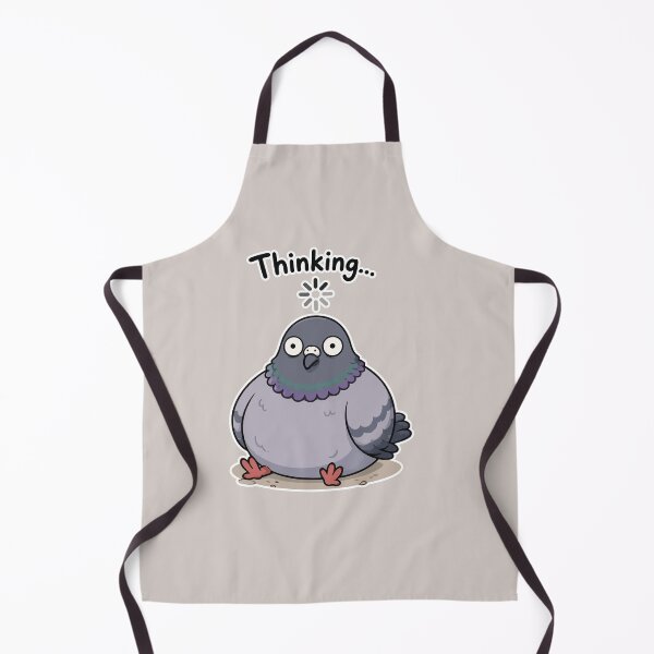 Item preview, Funny Thinking Pigeon Sticker Loading Brain Bird Meme Gift designed and sold by SimplePoDesign.